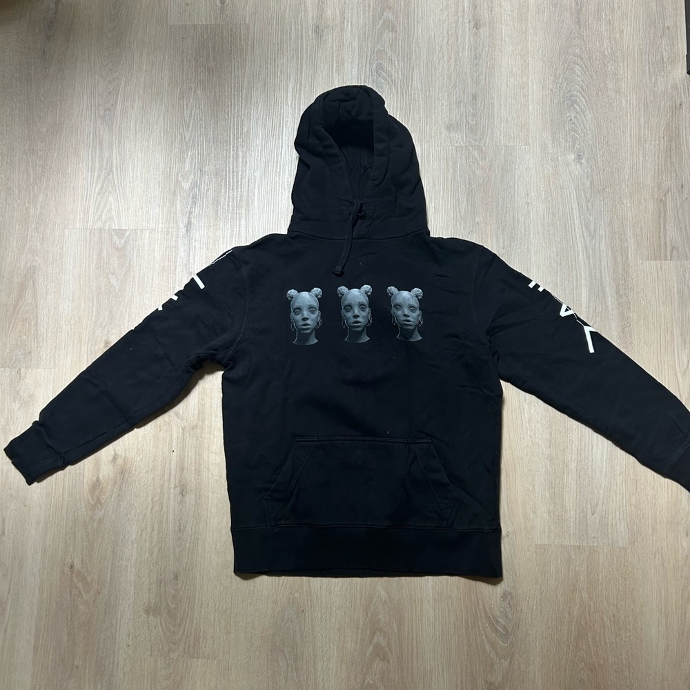 Black Graphic Hoodie - FKA Twigs merch.